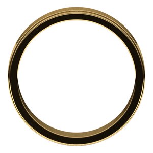 14K Yellow 5 mm Milgrain Flat with Edge Band Size 12 - BN & CO JEWELRY