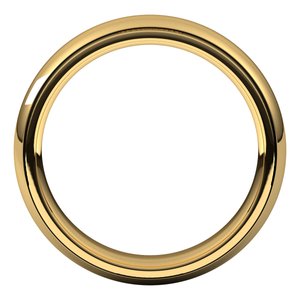 10K Yellow 5 mm Milgrain Half Round Comfort Fit Edge Band Size 10.5 - BN & CO JEWELRY