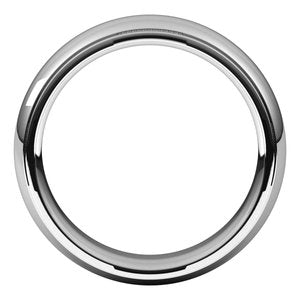 14K White 6 mm Milgrain Half Round Comfort Fit Edge Band Size 13 - BN & CO JEWELRY