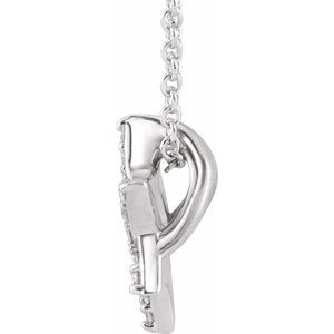 14K White 1/8 CTW Natural Diamond Star of David 16-18" Necklace - BN & CO JEWELRY