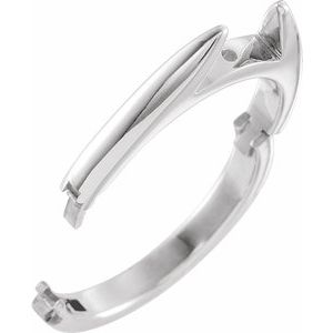 14K White 5 mm span CLIQÂ® Hinged Adjustable Peg Shank Size 5 - BN & CO JEWELRY