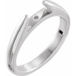 14K White 5 mm span CLIQÂ® Hinged Adjustable Peg Shank Size 6.5 - BN & CO JEWELRY