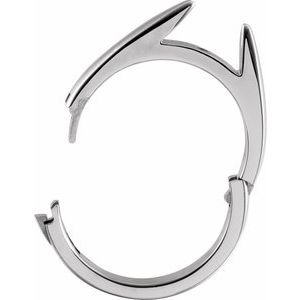 14K White 5 mm span CLIQÂ® Hinged Adjustable Peg Shank Size 7 - BN & CO JEWELRY