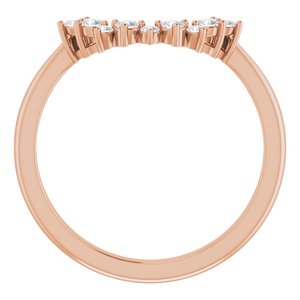 14K Rose 1/5 CTW Natural Diamond Matching Band - BN & CO JEWELRY