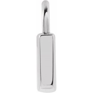 Sterling Silver 12.02x8 mm Engravable Lock Pendant - BN & CO JEWELRY