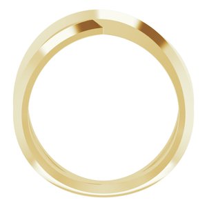 14K Yellow Negative Space Knife-Edge Ring - BN & CO JEWELRY