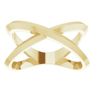 14K Yellow Negative Space Knife-Edge Ring - BN & CO JEWELRY