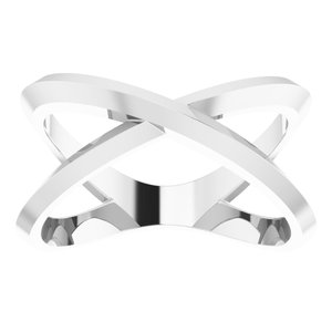 Sterling Silver Negative Space Knife-Edge Ring - BN & CO JEWELRY