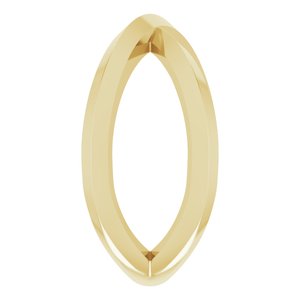 14K Yellow Negative Space Knife-Edge Ring - BN & CO JEWELRY