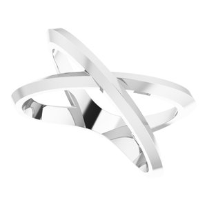 Sterling Silver Negative Space Knife-Edge Ring - BN & CO JEWELRY