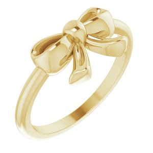 14K Yellow Bow Ring - BN & CO JEWELRY