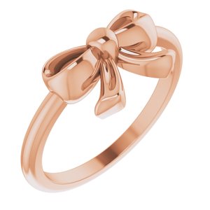 14K Rose Bow Ring - BN & CO JEWELRY