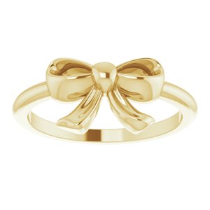 14K Yellow Bow Ring - BN & CO JEWELRY