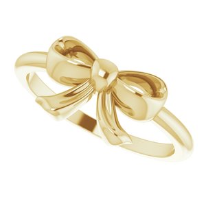 14K Yellow Bow Ring - BN & CO JEWELRY