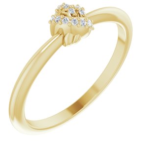 14K Yellow .03 CTW Diamond Knot Ring - BN & CO JEWELRY