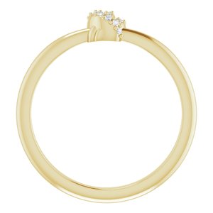 14K Yellow .03 CTW Diamond Knot Ring - BN & CO JEWELRY