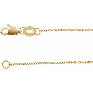 10K Yellow 1 mm Diamond-Cut Cable 24" Chain - BN & CO JEWELRY