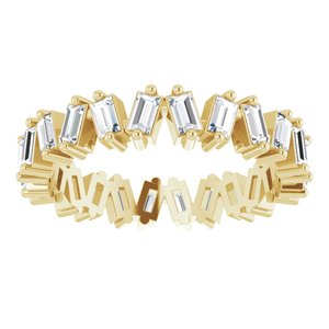 14K Yellow 1 1/2 CTW Lab-Grown Diamond Eternity Band Size 7 - BN & CO JEWELRY