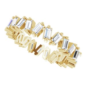 14K Yellow 1 1/2 CTW Lab-Grown Diamond Eternity Band Size 7 - BN & CO JEWELRY