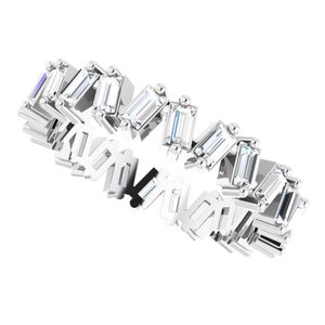 14K White 1 1/2 CTW Lab-Grown Diamond Eternity Band Size 7 - BN & CO JEWELRY