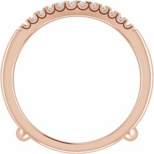 14K Rose 1/4 CTW Natural Diamond Ring Guard - BN & CO JEWELRY