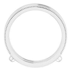 14K White Milgrain Ring Guard - BN & CO JEWELRY