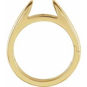 14K Yellow 5 mm span CLIQÂ® Hinged Adjustable Peg Shank Size 7 - BN & CO JEWELRY