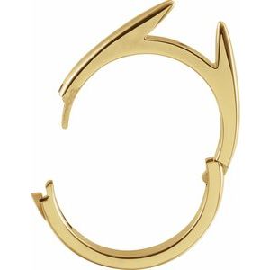 14K Yellow 5 mm span CLIQÂ® Hinged Adjustable Peg Shank Size 4.5 - BN & CO JEWELRY