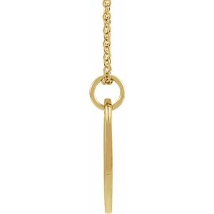 14K Yellow Cancer Zodiac Disc 16-18" Necklace - BN & CO JEWELRY