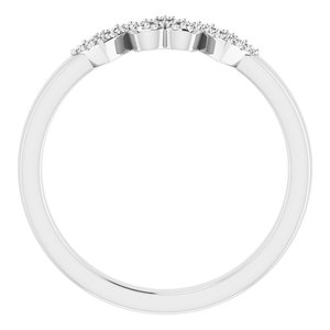 14K White .08 CTW Diamond Heart Ring - BN & CO JEWELRY