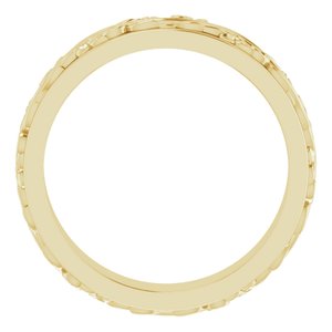 14K Yellow 5 mm Sculptural Band Size 10 - BN & CO JEWELRY