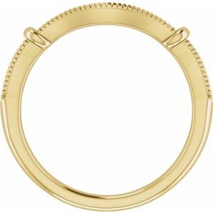 14K Yellow 1/8 CTW Matching Diamond Band - BN & CO JEWELRY