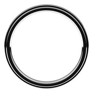 14K White 2.5 mm Flat Comfort Fit Edge Band Size 10.5 - BN & CO JEWELRY