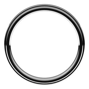 14K White 3 mm Flat Comfort Fit Edge Band Size 7 - BN & CO JEWELRY