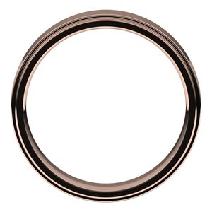 14K Rose 5 mm Flat Comfort Fit Edge Band Size 6 - BN & CO JEWELRY