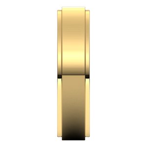 18K Yellow 5 mm Flat Comfort Fit Edge Band Size 9 - BN & CO JEWELRY