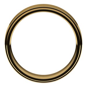 14K Yellow 6 mm Flat Comfort Fit Edge Band Size 10 - BN & CO JEWELRY