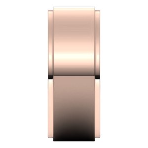 14K Rose 8 mm Flat Comfort Fit Edge Band Size 12 - BN & CO JEWELRY