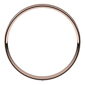 14K Rose 3 mm Milgrain Flat Comfort Fit Edge Band Size 9 - BN & CO JEWELRY