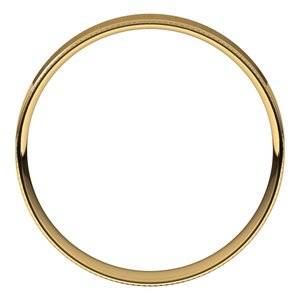 10K Yellow 4 mm Milgrain Flat Comfort Fit Edge Band Size 12 - BN & CO JEWELRY