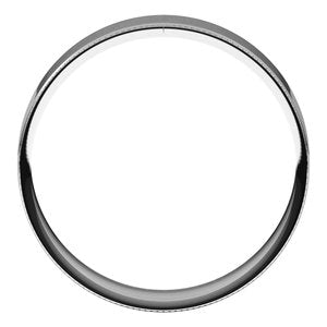 14K White 5 mm Milgrain Flat Comfort Fit Edge Band Size 9 - BN & CO JEWELRY