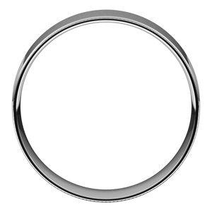 14K White 6 mm Milgrain Flat Comfort Fit Edge Band Size 10 - BN & CO JEWELRY