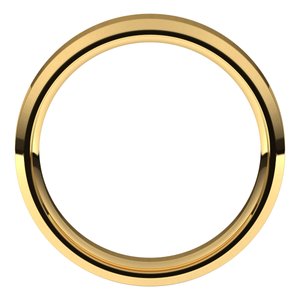 14K Yellow 5 mm Beveled-Edge Comfort-Fit Band Size 9 - BN & CO JEWELRY