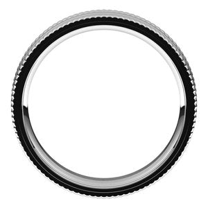 Platinum 5 mm Extra Large Milgrain Comfort Fit Band Size 6.5 - BN & CO JEWELRY