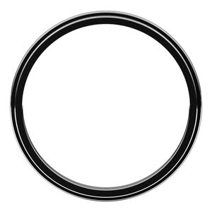 10K White 2 mm Milgrain Half Round Edge Band Size 7 - BN & CO JEWELRY