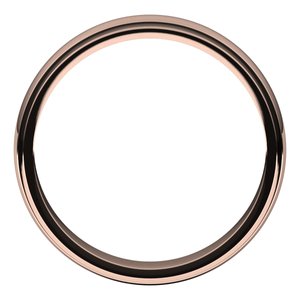 10K Rose 4 mm Milgrain Half Round Edge Band Size 12.5 - BN & CO JEWELRY