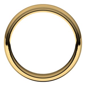 10K Yellow 6 mm Milgrain Half Round Edge Band Size 8.5 - BN & CO JEWELRY