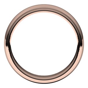 14K Rose 6 mm Milgrain Half Round Edge Band Size 9 - BN & CO JEWELRY