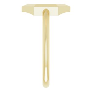 14K Yellow Negative Space Hexagon Ring - BN & CO JEWELRY