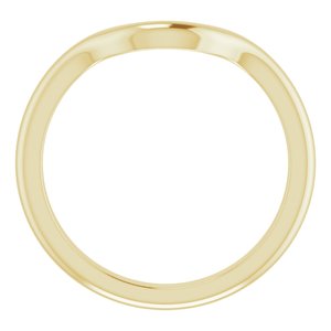 18K Yellow Band for 11x9 mm Oval Ring - BN & CO JEWELRY